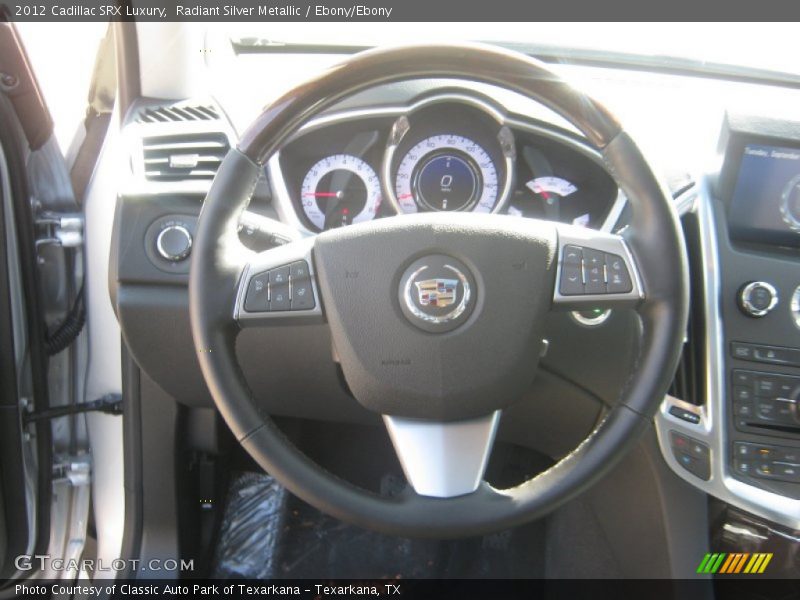 Radiant Silver Metallic / Ebony/Ebony 2012 Cadillac SRX Luxury