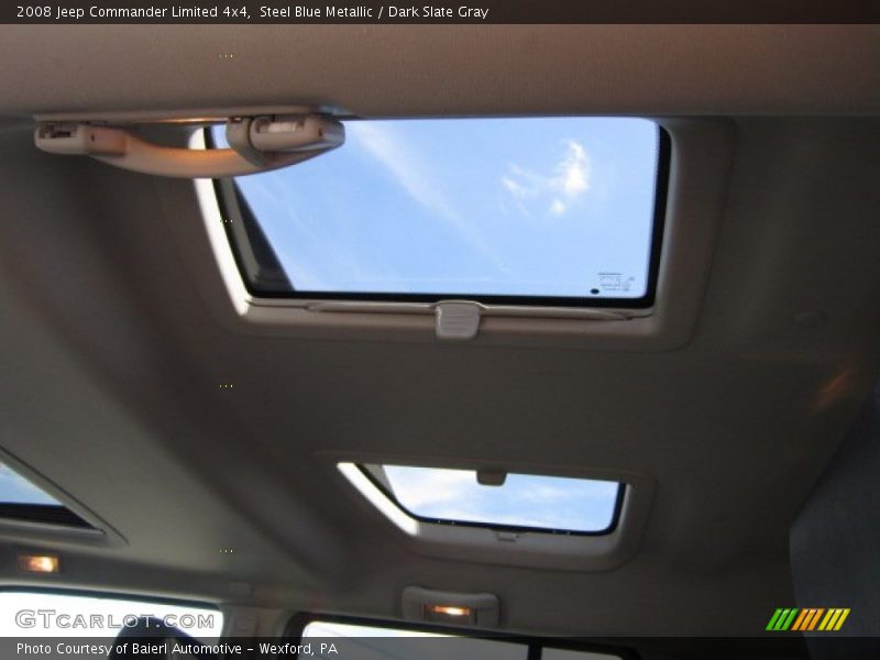 Steel Blue Metallic / Dark Slate Gray 2008 Jeep Commander Limited 4x4