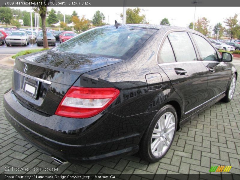 Black / Black 2009 Mercedes-Benz C 300 Sport