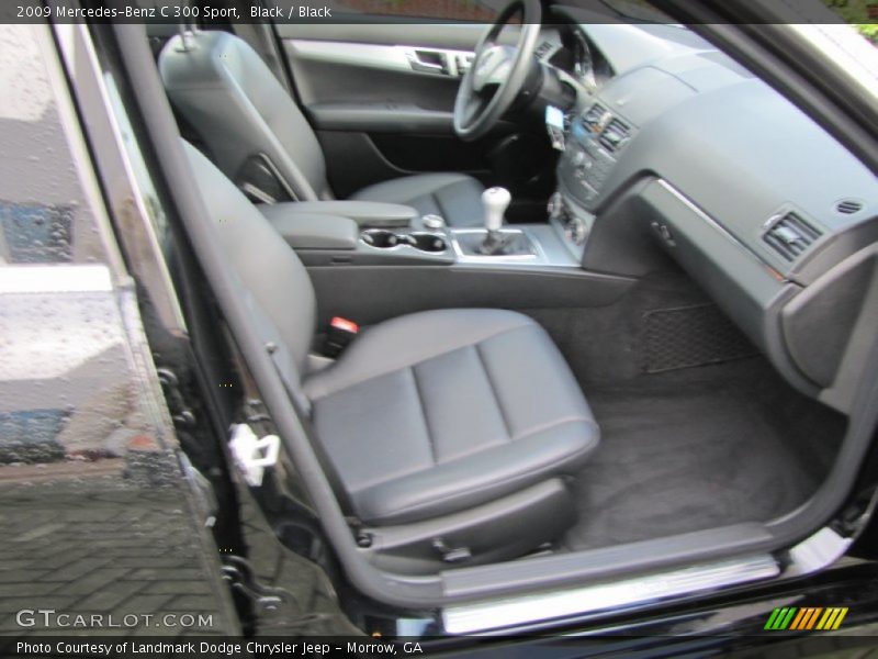 Black / Black 2009 Mercedes-Benz C 300 Sport
