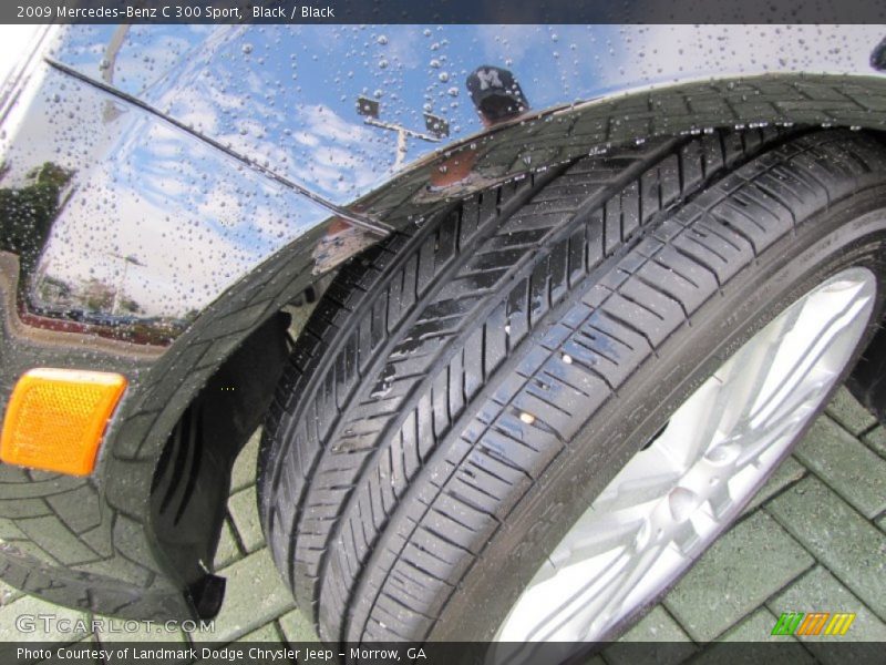 Black / Black 2009 Mercedes-Benz C 300 Sport