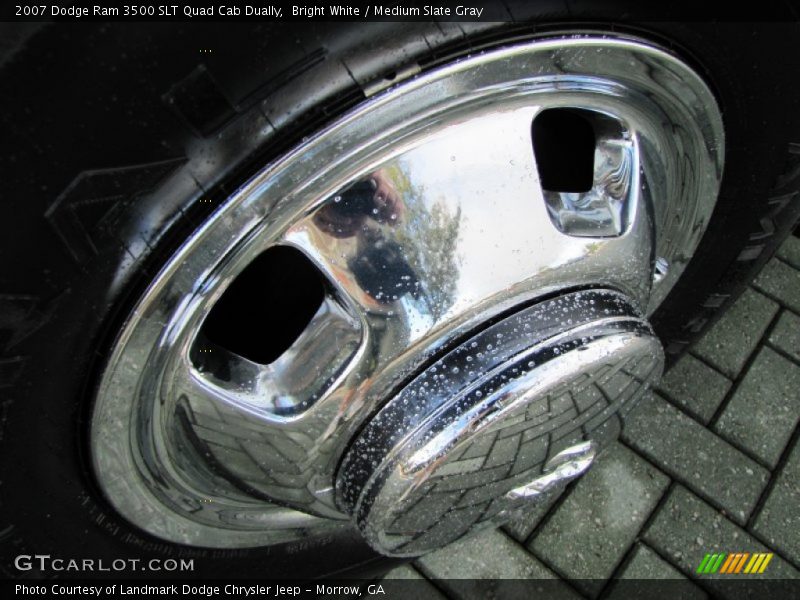 Bright White / Medium Slate Gray 2007 Dodge Ram 3500 SLT Quad Cab Dually