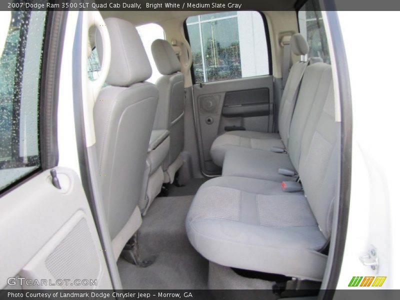 Bright White / Medium Slate Gray 2007 Dodge Ram 3500 SLT Quad Cab Dually