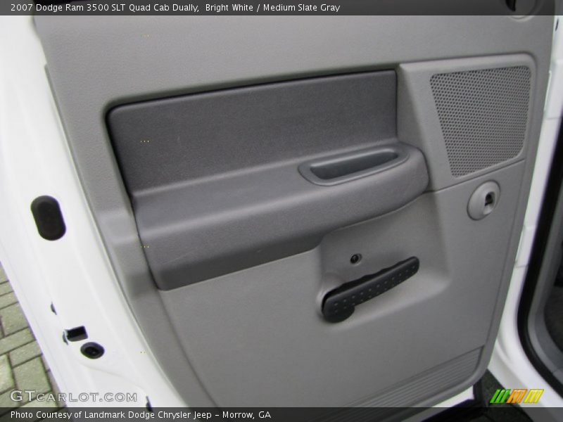 Bright White / Medium Slate Gray 2007 Dodge Ram 3500 SLT Quad Cab Dually