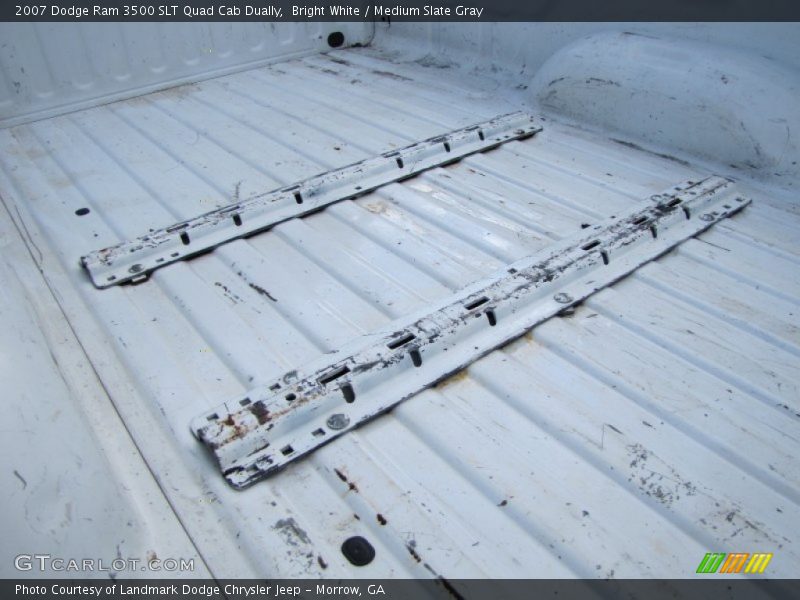 Bright White / Medium Slate Gray 2007 Dodge Ram 3500 SLT Quad Cab Dually