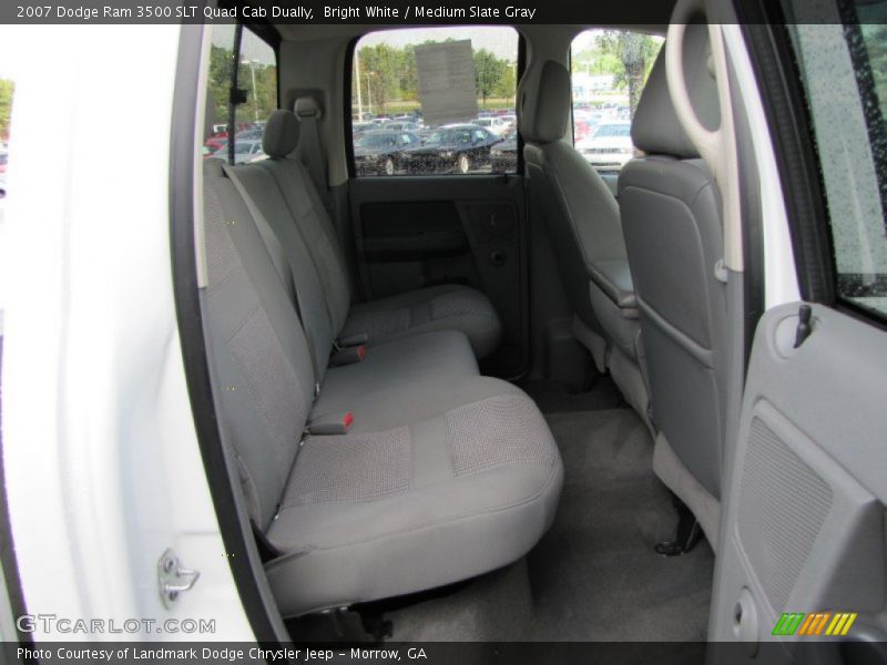 Bright White / Medium Slate Gray 2007 Dodge Ram 3500 SLT Quad Cab Dually