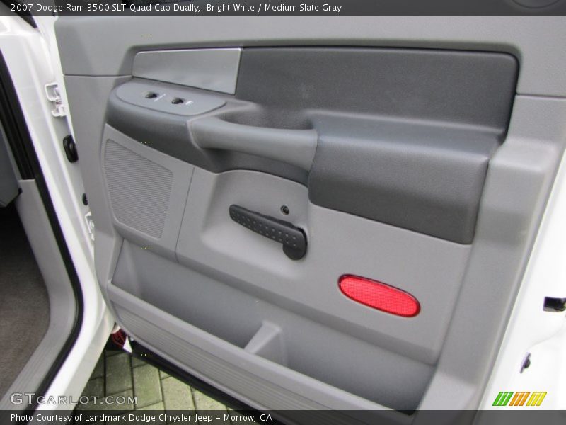 Bright White / Medium Slate Gray 2007 Dodge Ram 3500 SLT Quad Cab Dually