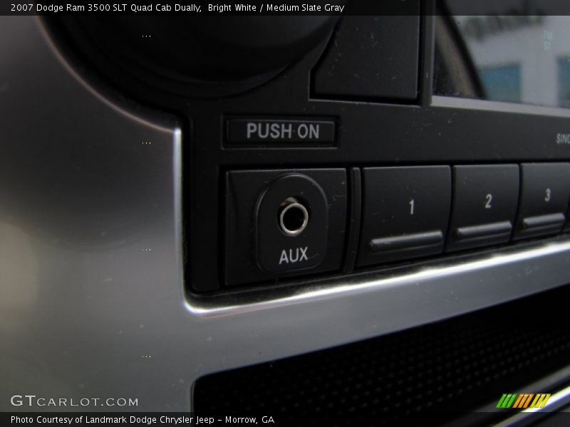 Bright White / Medium Slate Gray 2007 Dodge Ram 3500 SLT Quad Cab Dually