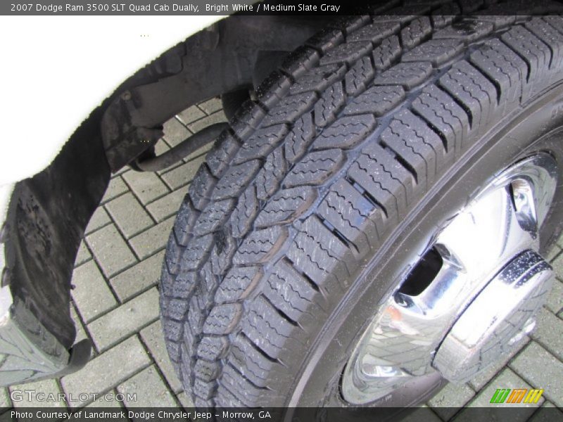 Bright White / Medium Slate Gray 2007 Dodge Ram 3500 SLT Quad Cab Dually