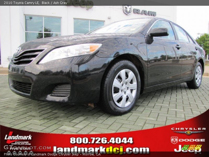 Black / Ash Gray 2010 Toyota Camry LE
