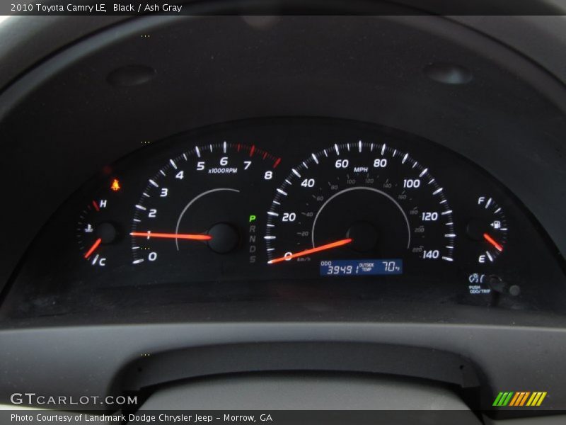Black / Ash Gray 2010 Toyota Camry LE