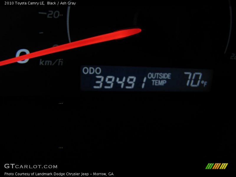 Black / Ash Gray 2010 Toyota Camry LE