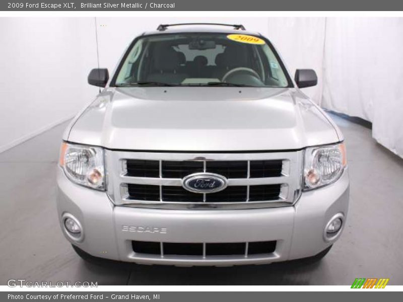 Brilliant Silver Metallic / Charcoal 2009 Ford Escape XLT