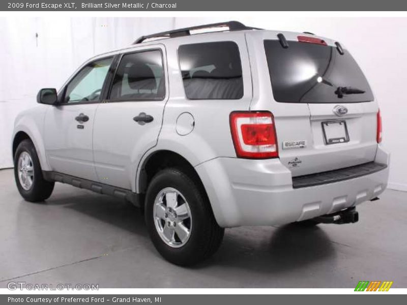 Brilliant Silver Metallic / Charcoal 2009 Ford Escape XLT