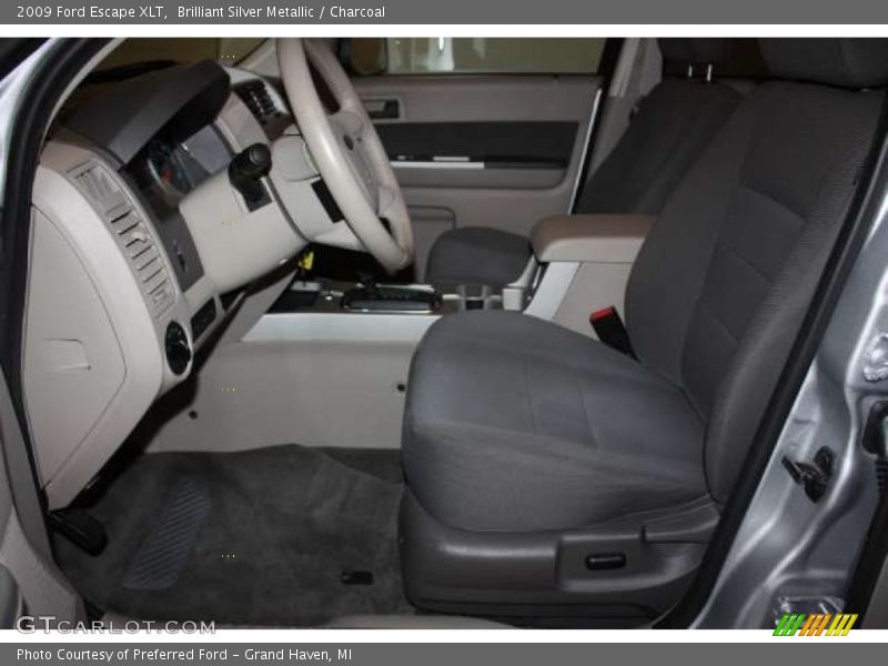 Brilliant Silver Metallic / Charcoal 2009 Ford Escape XLT