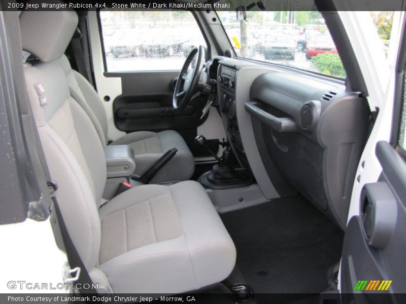 Stone White / Dark Khaki/Medium Khaki 2009 Jeep Wrangler Rubicon 4x4