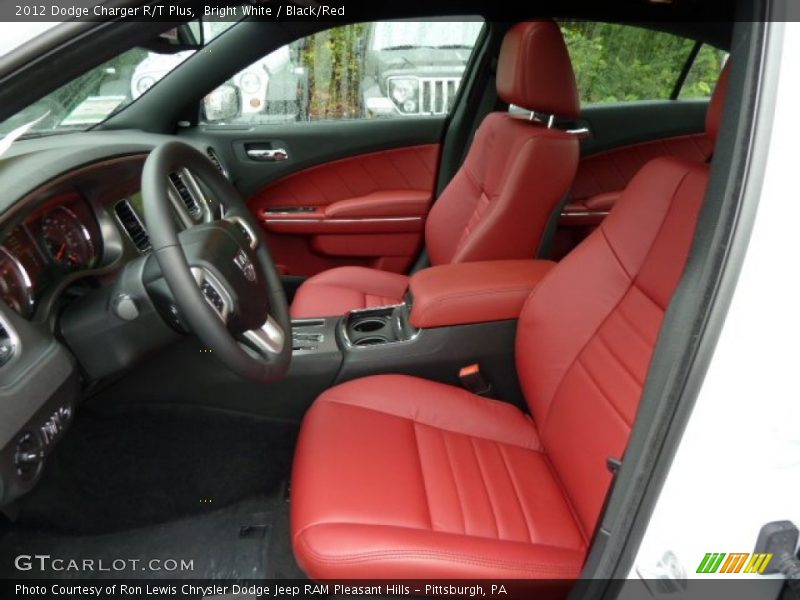  2012 Charger R/T Plus Black/Red Interior