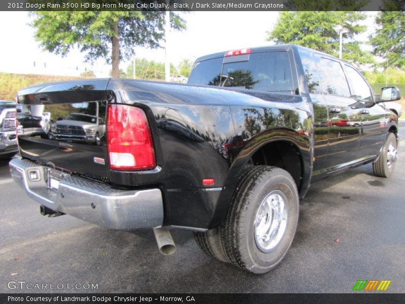 Black / Dark Slate/Medium Graystone 2012 Dodge Ram 3500 HD Big Horn Mega Cab Dually