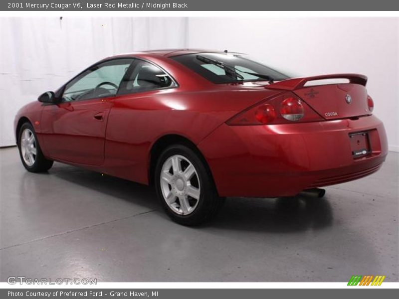 Laser Red Metallic / Midnight Black 2001 Mercury Cougar V6