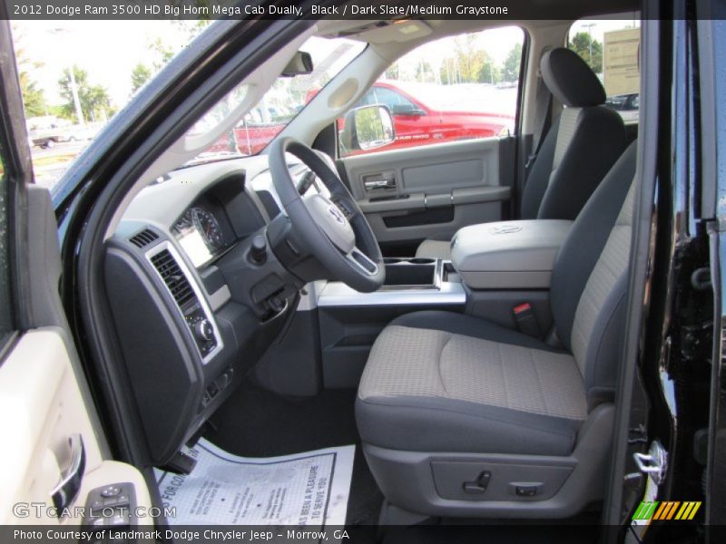  2012 Ram 3500 HD Big Horn Mega Cab Dually Dark Slate/Medium Graystone Interior