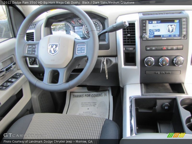 Dashboard of 2012 Ram 3500 HD Big Horn Mega Cab Dually