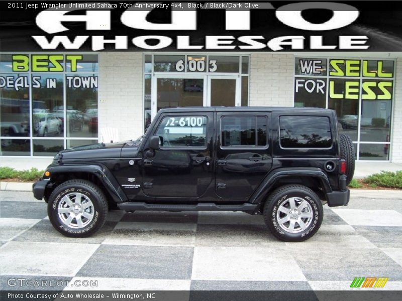 Black / Black/Dark Olive 2011 Jeep Wrangler Unlimited Sahara 70th Anniversary 4x4