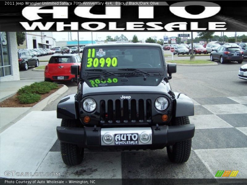 Black / Black/Dark Olive 2011 Jeep Wrangler Unlimited Sahara 70th Anniversary 4x4