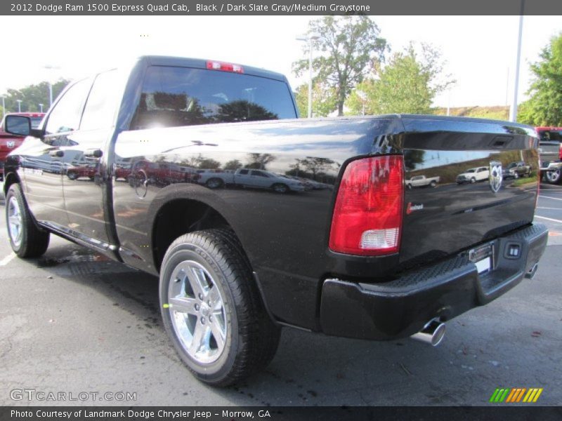 Black / Dark Slate Gray/Medium Graystone 2012 Dodge Ram 1500 Express Quad Cab