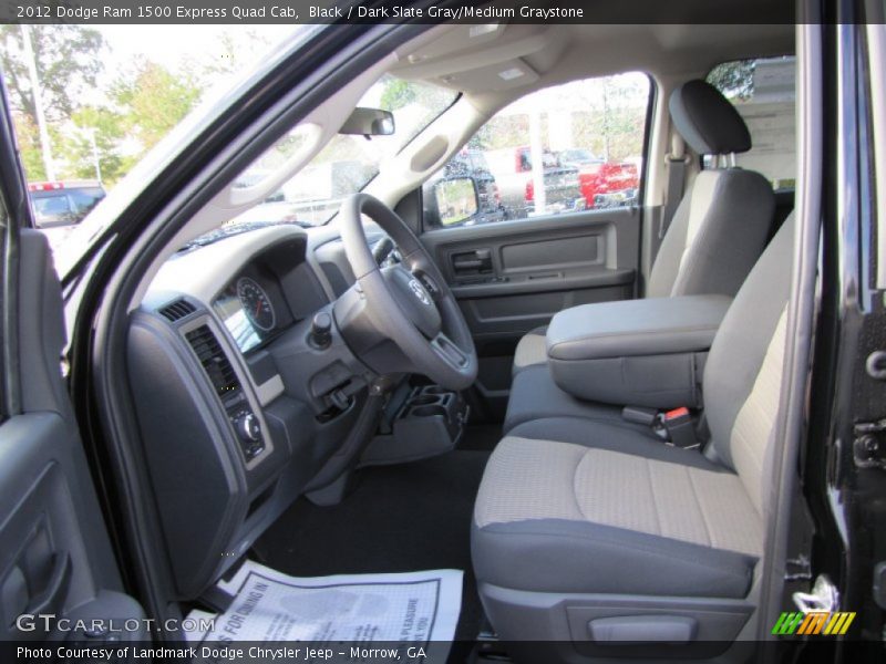  2012 Ram 1500 Express Quad Cab Dark Slate Gray/Medium Graystone Interior