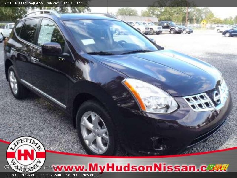 Wicked Black / Black 2011 Nissan Rogue SV