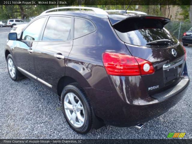 Wicked Black / Black 2011 Nissan Rogue SV