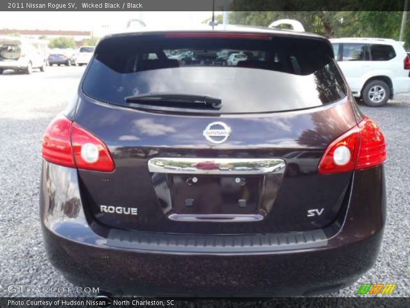 Wicked Black / Black 2011 Nissan Rogue SV