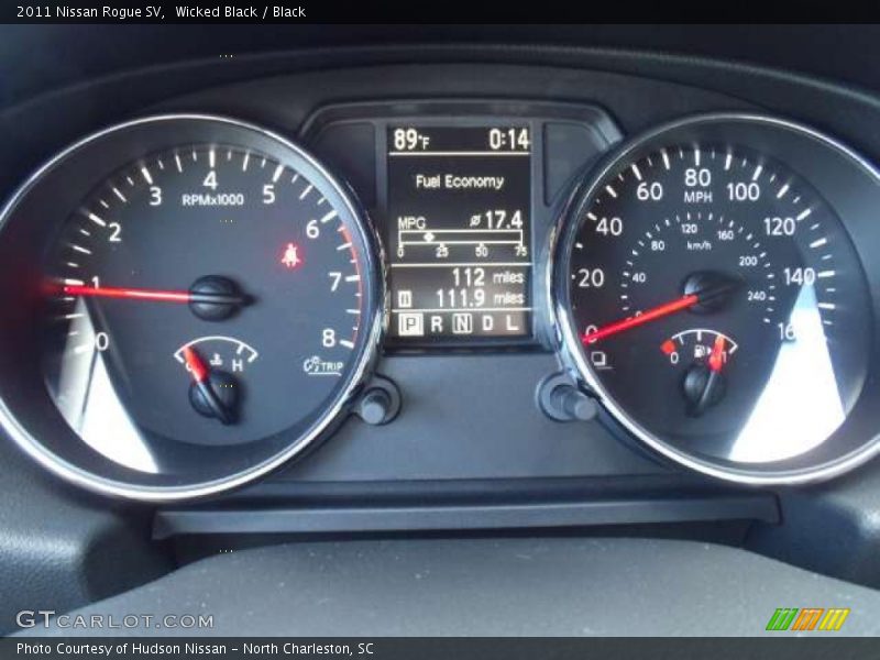 Wicked Black / Black 2011 Nissan Rogue SV
