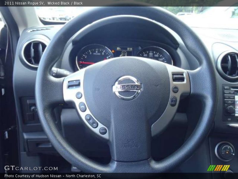 Wicked Black / Black 2011 Nissan Rogue SV