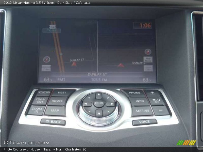 Navigation of 2012 Maxima 3.5 SV Sport