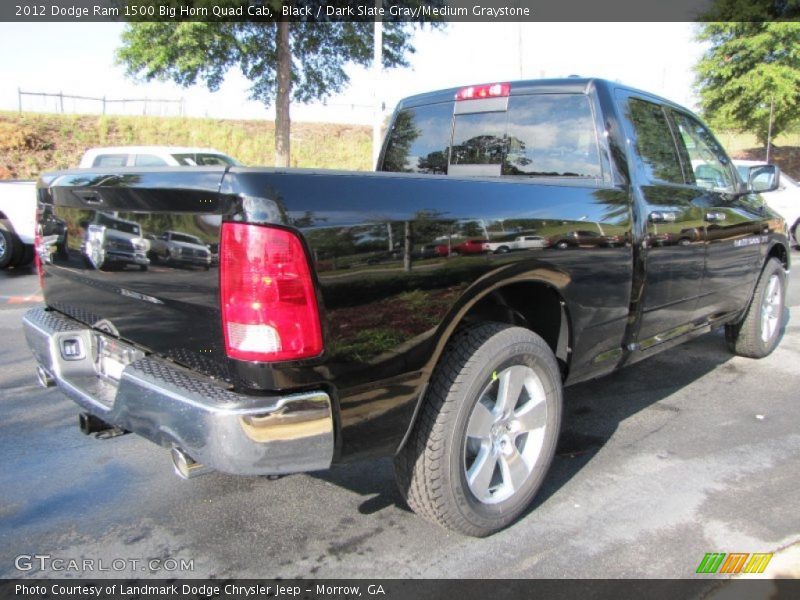 Black / Dark Slate Gray/Medium Graystone 2012 Dodge Ram 1500 Big Horn Quad Cab