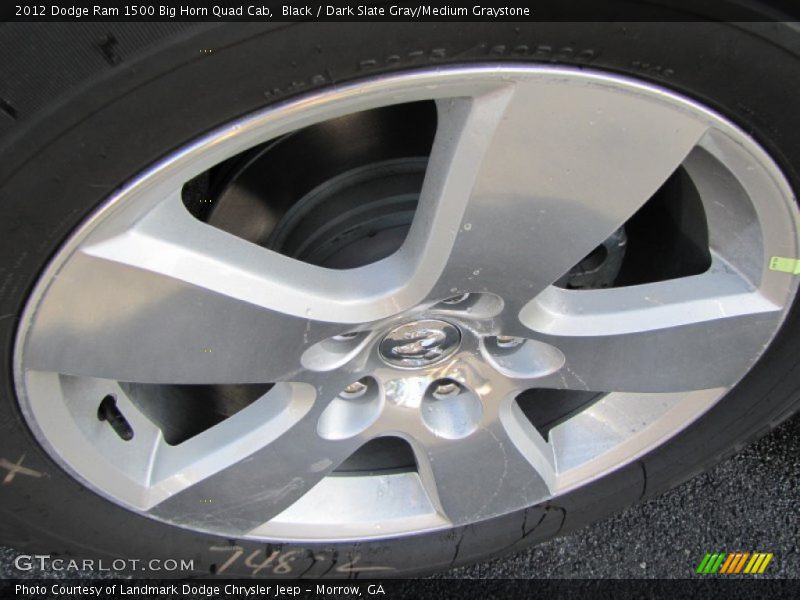 Black / Dark Slate Gray/Medium Graystone 2012 Dodge Ram 1500 Big Horn Quad Cab