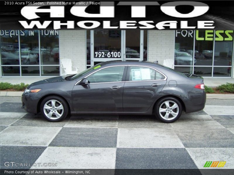 Polished Metal Metallic / Taupe 2010 Acura TSX Sedan