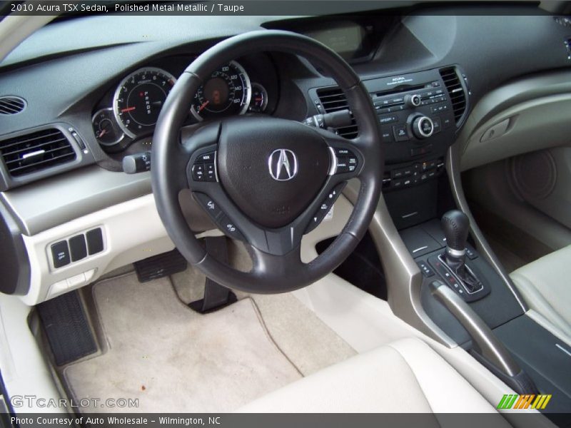 Polished Metal Metallic / Taupe 2010 Acura TSX Sedan