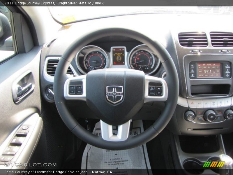 Bright Silver Metallic / Black 2011 Dodge Journey Express