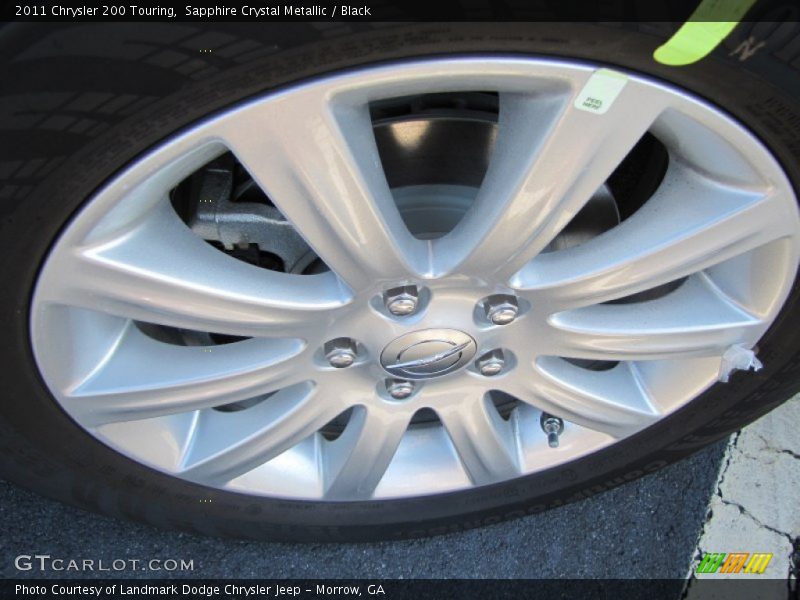Sapphire Crystal Metallic / Black 2011 Chrysler 200 Touring