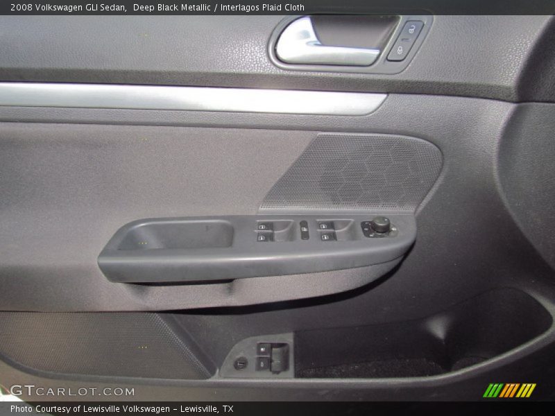 Deep Black Metallic / Interlagos Plaid Cloth 2008 Volkswagen GLI Sedan