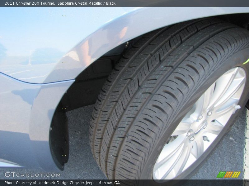 Sapphire Crystal Metallic / Black 2011 Chrysler 200 Touring