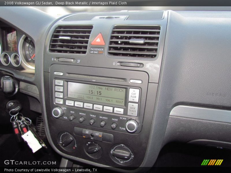 Controls of 2008 GLI Sedan