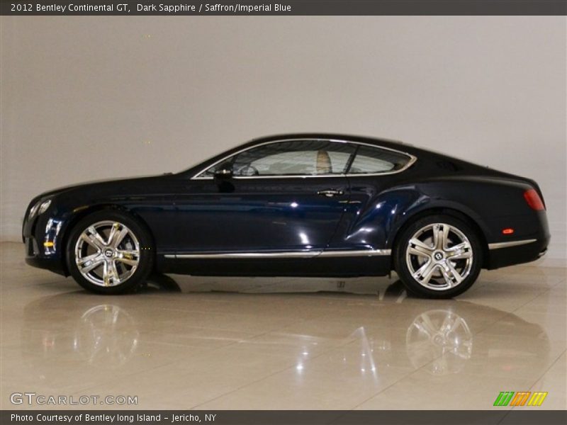 Dark Sapphire / Saffron/Imperial Blue 2012 Bentley Continental GT