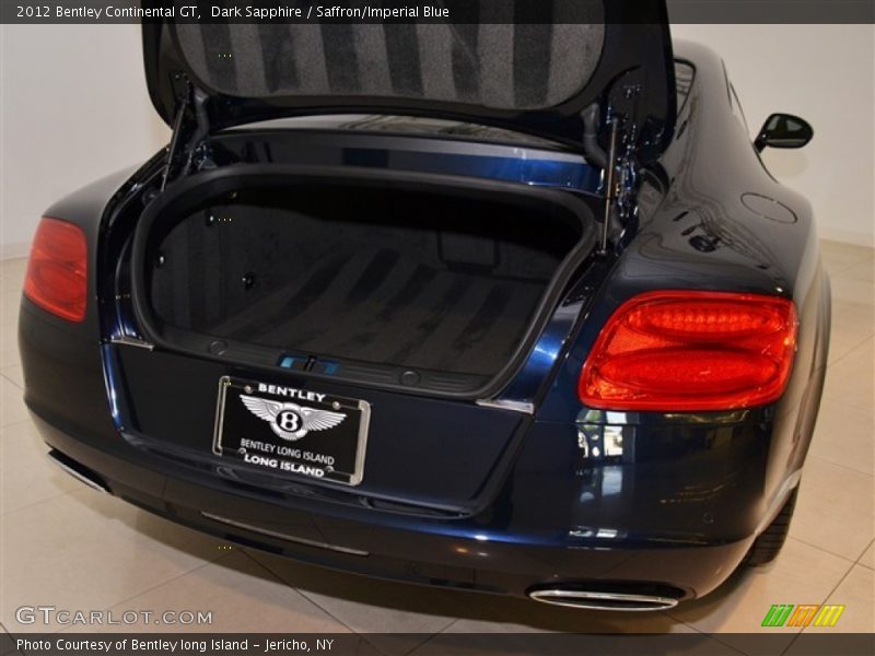 Dark Sapphire / Saffron/Imperial Blue 2012 Bentley Continental GT