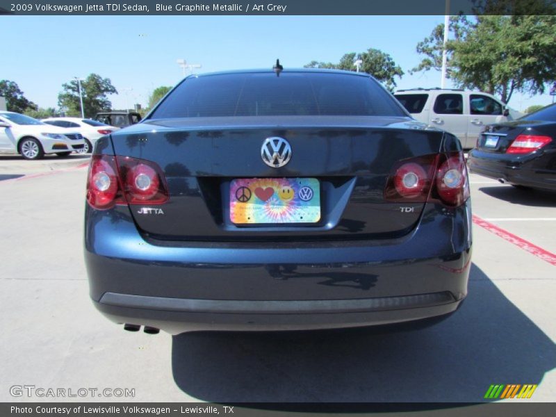 Blue Graphite Metallic / Art Grey 2009 Volkswagen Jetta TDI Sedan