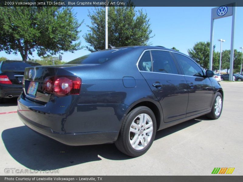 Blue Graphite Metallic / Art Grey 2009 Volkswagen Jetta TDI Sedan