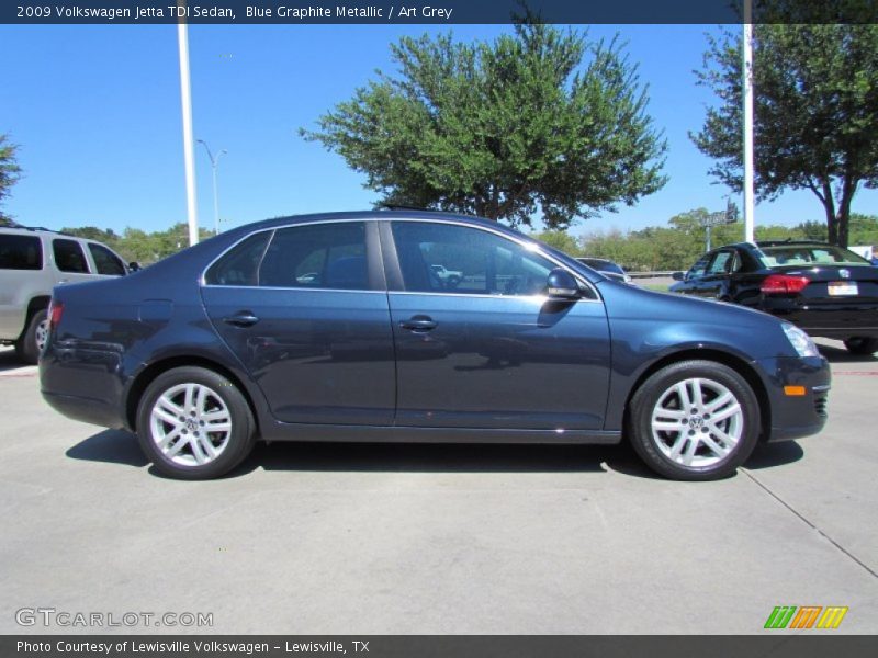 Blue Graphite Metallic / Art Grey 2009 Volkswagen Jetta TDI Sedan