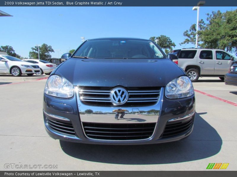 Blue Graphite Metallic / Art Grey 2009 Volkswagen Jetta TDI Sedan